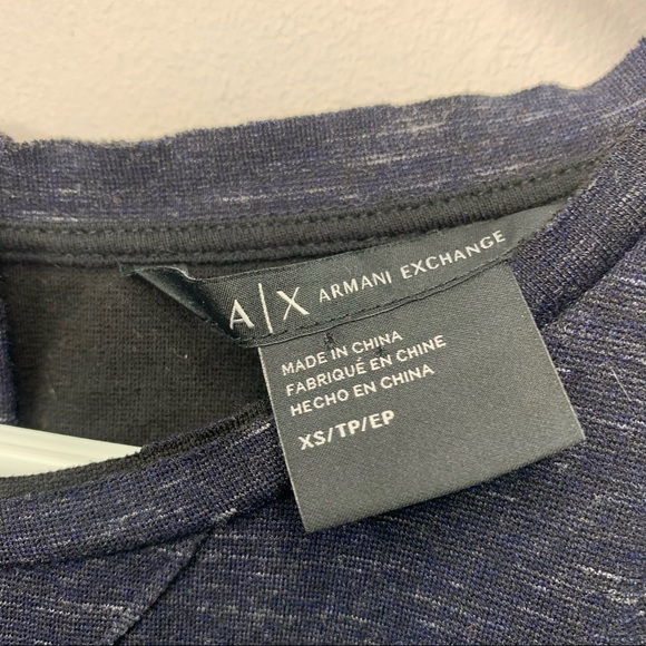 🧡3/$30 Armani Exchange T-Shirt Top Size XS - Picture 5 of 8